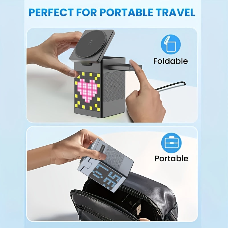 Multi-Function Phone Holder With Ambient Light, Speaker And Wireless Charging Function