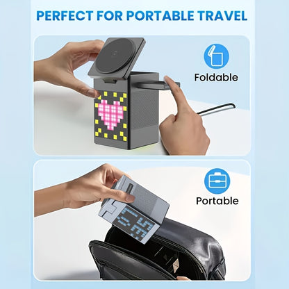 Multi-Function Phone Holder With Ambient Light, Speaker And Wireless Charging Function