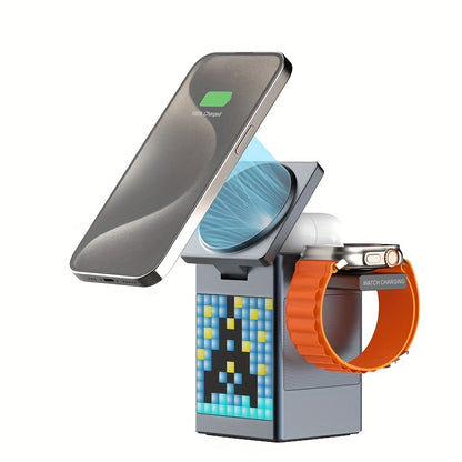 Multi-Function Phone Holder With Ambient Light, Speaker And Wireless Charging Function