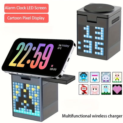 Multi-Function Phone Holder With Ambient Light, Speaker And Wireless Charging Function