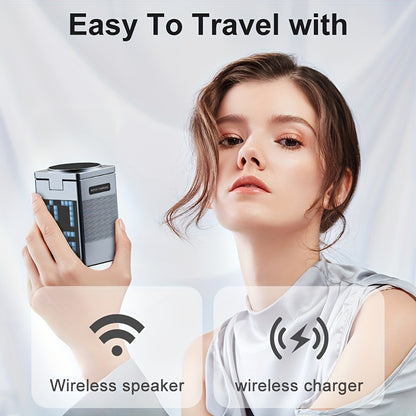 Multi-Function Phone Holder With Ambient Light, Speaker And Wireless Charging Function