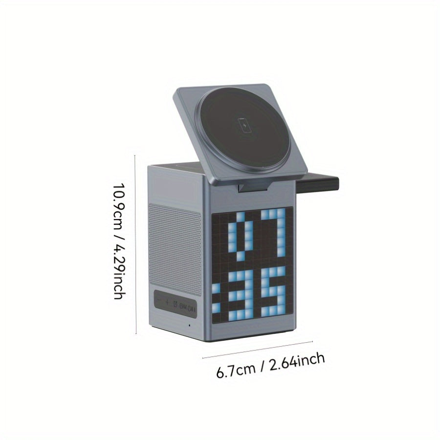 Multi-Function Phone Holder With Ambient Light, Speaker And Wireless Charging Function