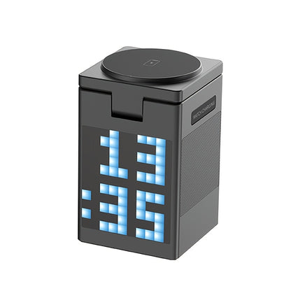 Multi-Function Phone Holder With Ambient Light, Speaker And Wireless Charging Function
